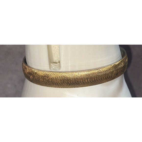 Monet Vintage Textured Gold Bangle - Picture 2 of 5